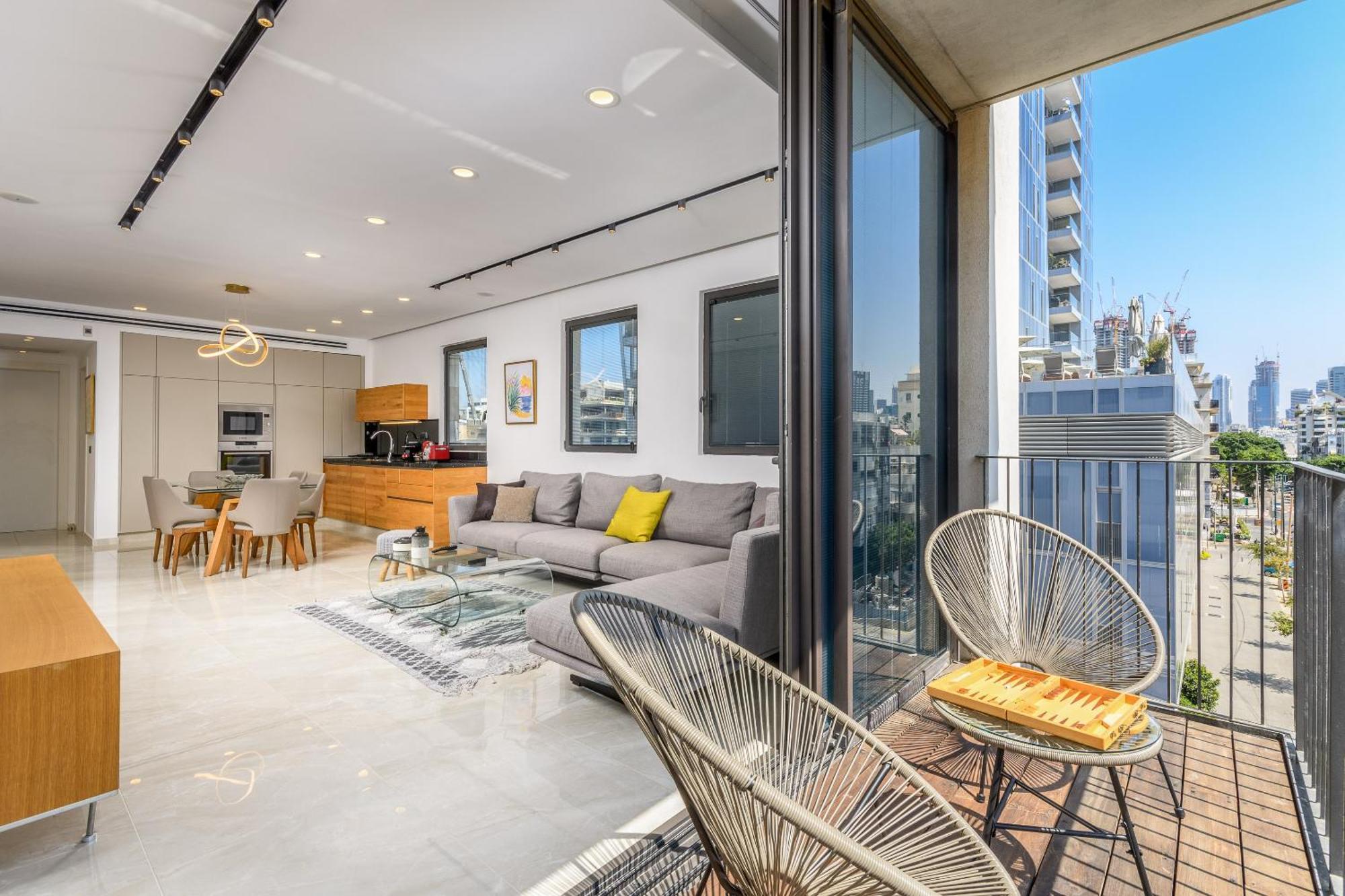 Luxury 2Bdrm Balcony & Parking Close To The Beach Tel Aviv Buitenkant foto