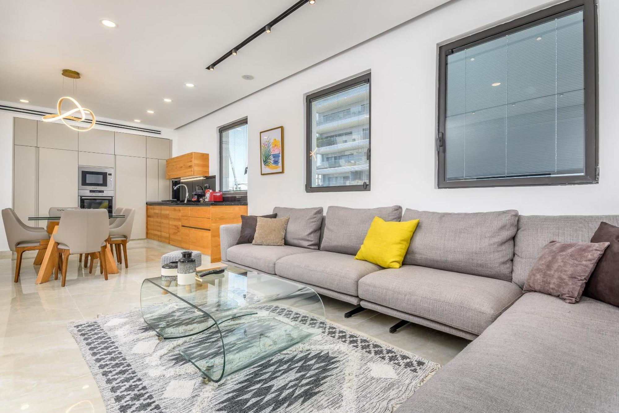 Luxury 2Bdrm Balcony & Parking Close To The Beach Tel Aviv Buitenkant foto